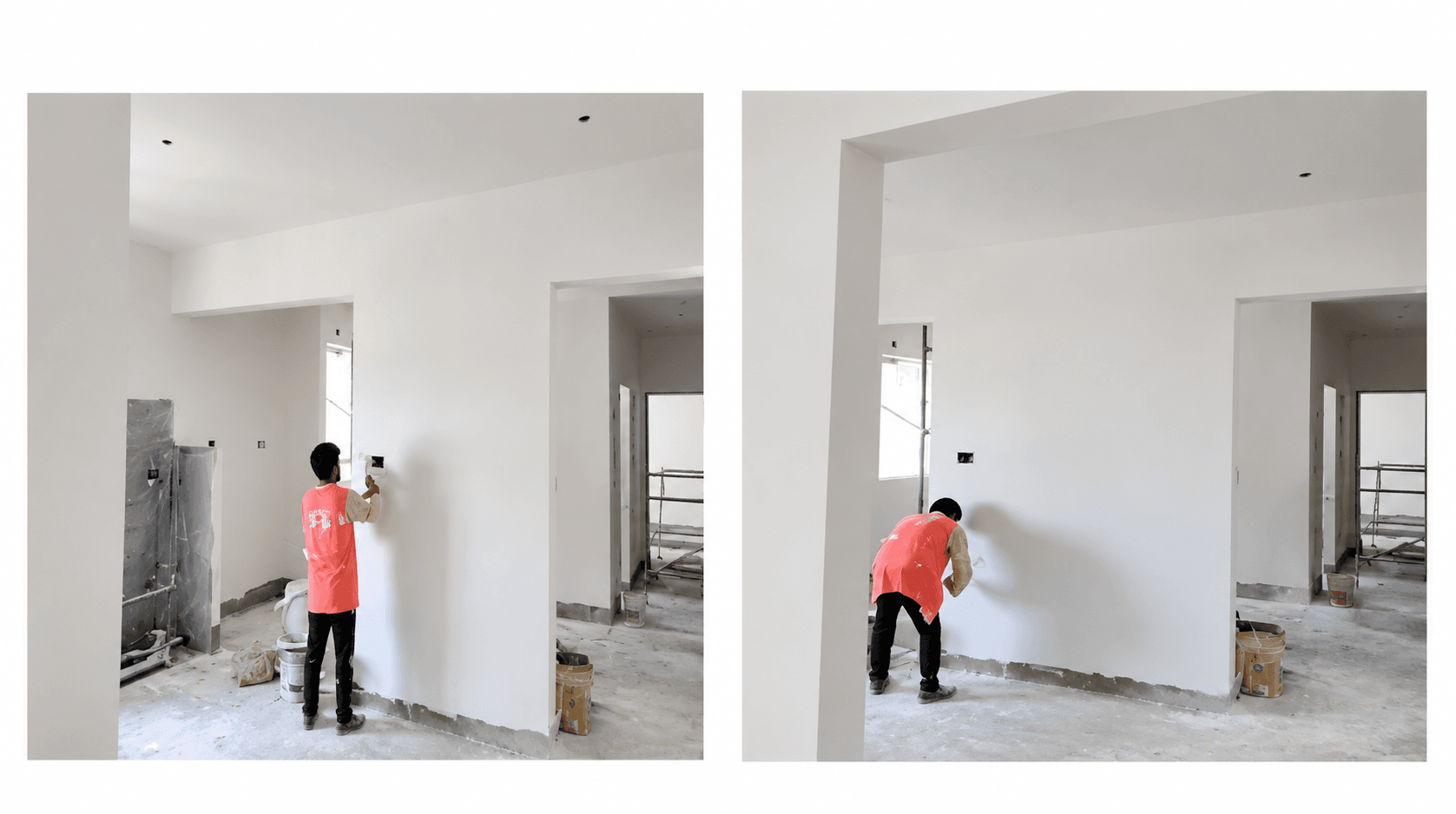 12th floor Painting work has commenced
