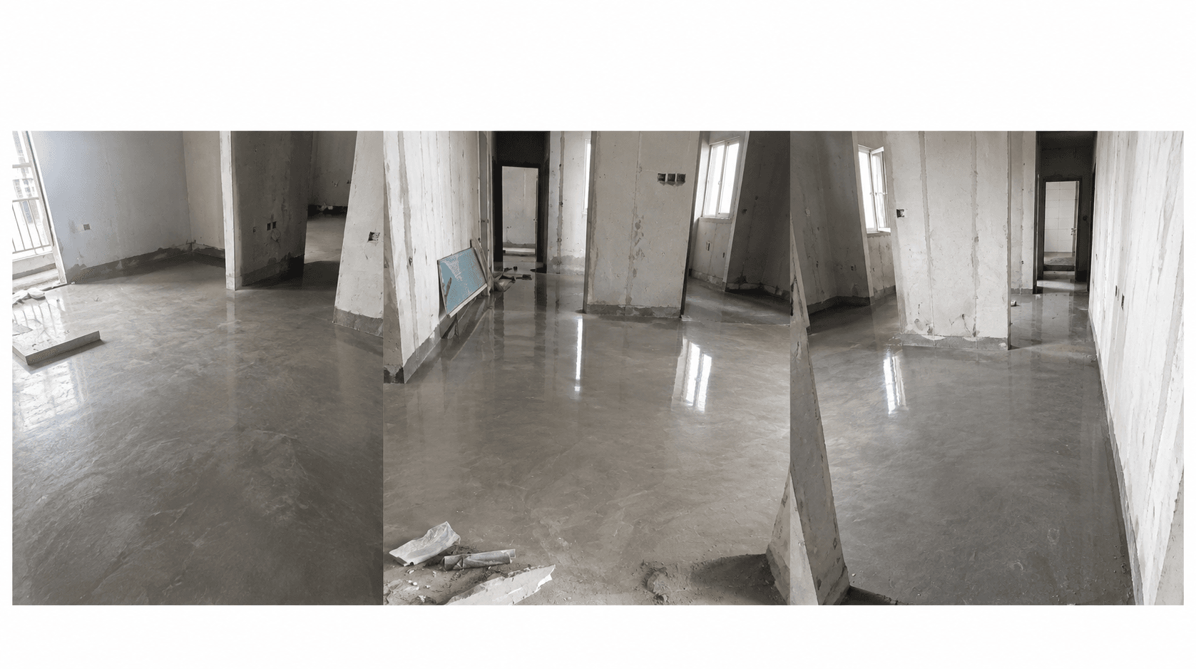 Main floor screed concrete completed up to the 10th floor