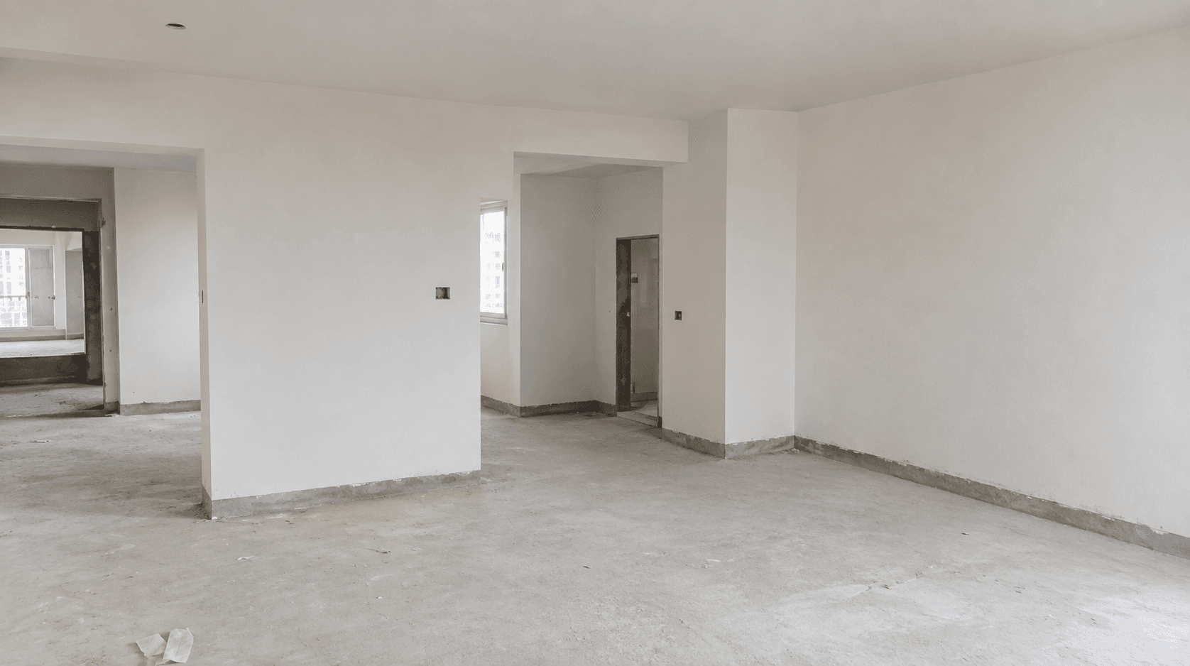 Internal putty work has been commenced in 14th floor