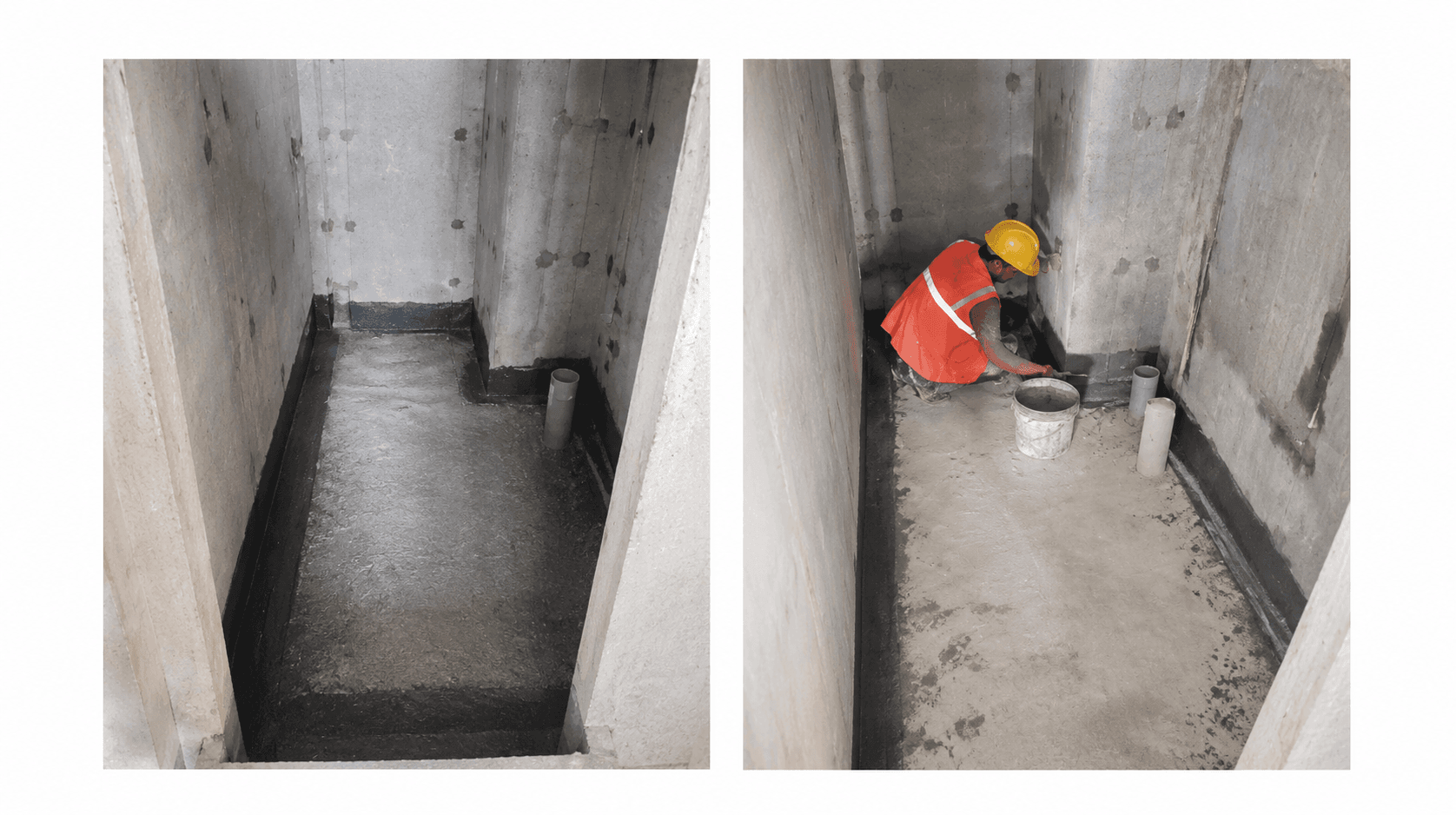 Waterproofing completed up to 11th floor